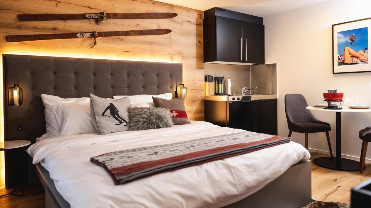 Wunderstay Alpine 403 Centric Studio Balcony/View Davos Luaran gambar